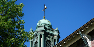 Warde Hall cupola on Mount Mercy campus