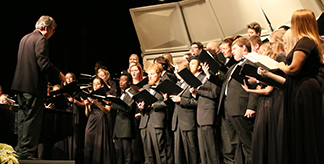 choir concert in mcauley auditorium