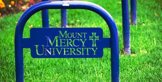 bike rack sharing at mount mercy