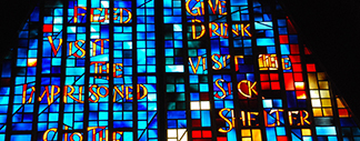 Stained glass windows in Busse Chapel