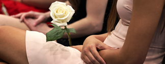 Nurses during the nursing pinning ceremony at Mount Mercy University