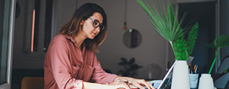 Women using a computer.