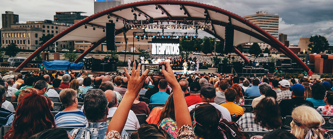 The Interrupters performing at the McGrath Amphitheatre