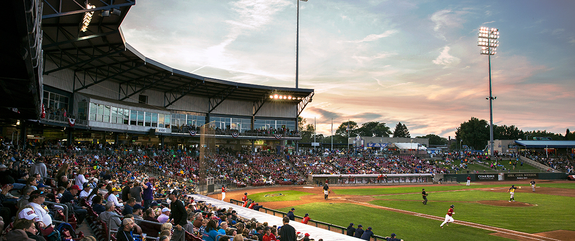 A Cedar Rapids Kernels baseball game