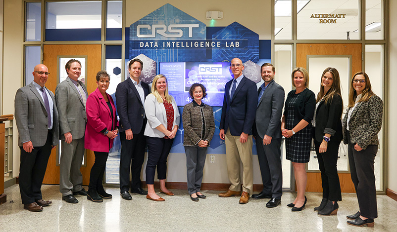 Mount Mercy Board members at CRST Data Intelligence Lab grand opening