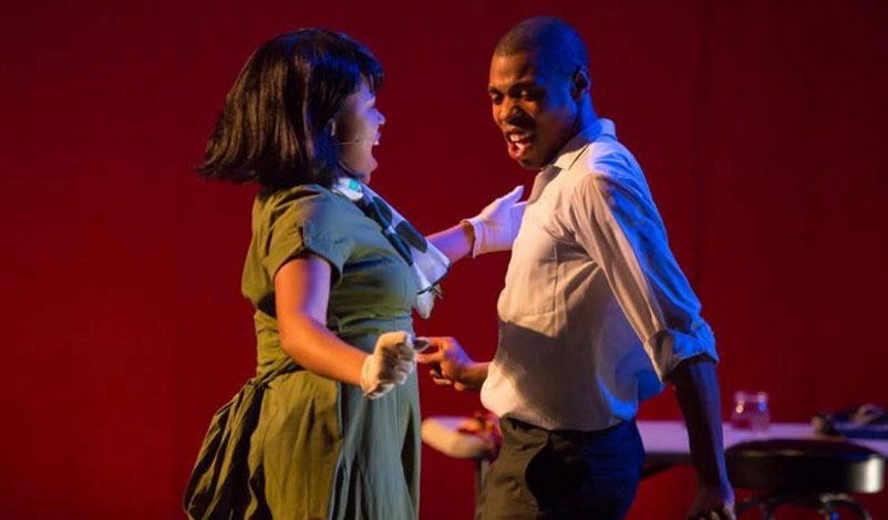 Damitri dancing with a partner