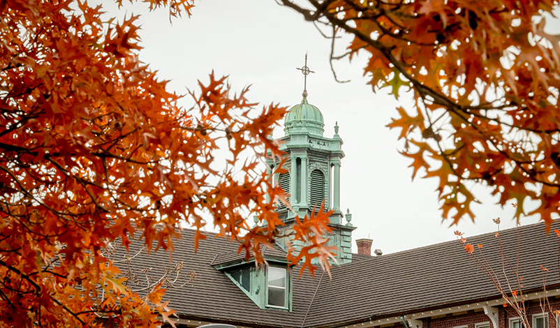 UC with fall leaves